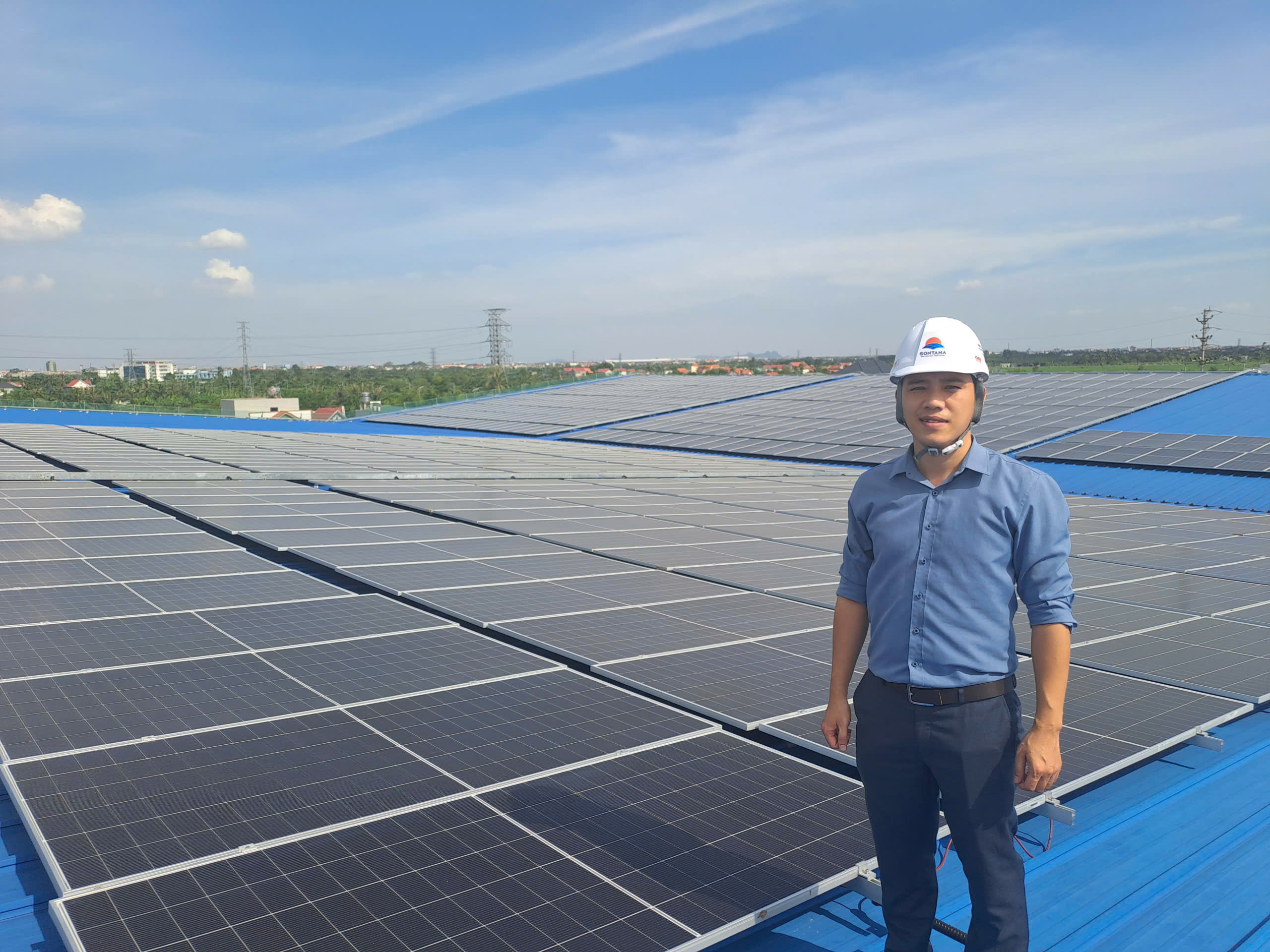 Lắp đặt điện mặt trời 3,35 MW cho nhà máy bao bì Trung Kiên