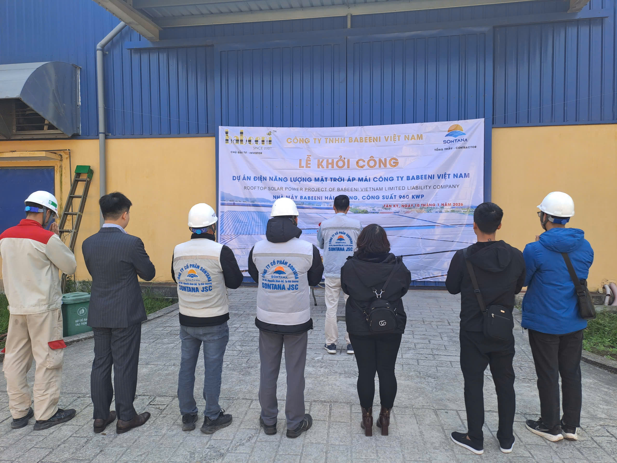 Sontana khởi công dự án điện mặt trời nhà máy Babeeni giai đoạn 1, Công suất 960 kwp